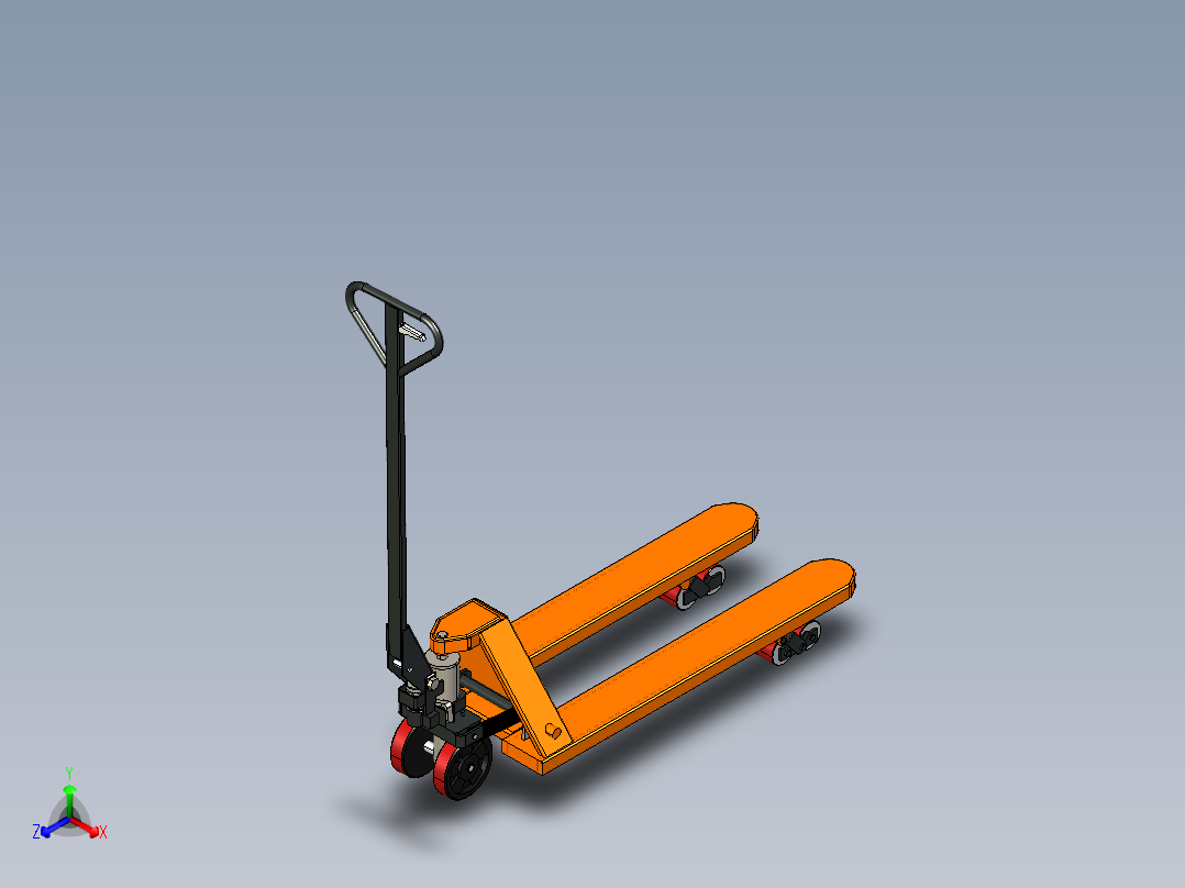 手动液压搬运车3D模型