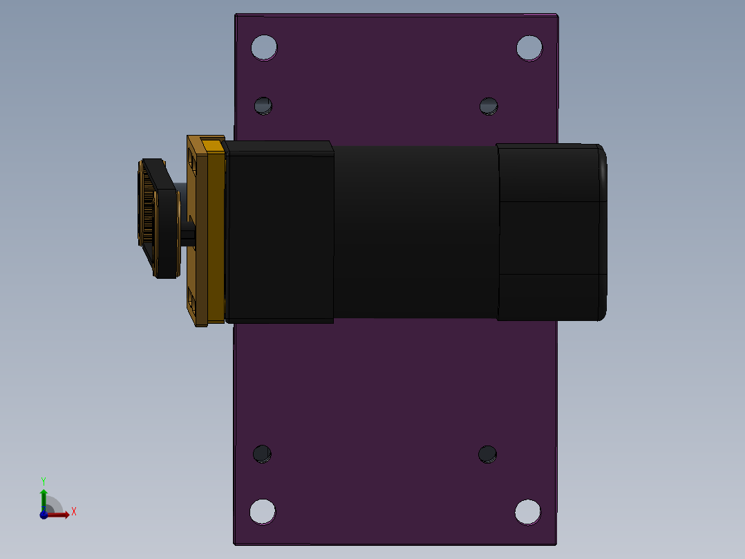 转盘分割器结构图（原创设计）3D模型前视图
