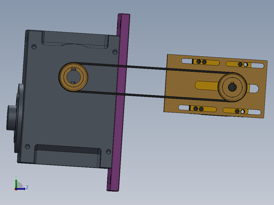 转盘分割器结构图（原创设计）3D模型左视图