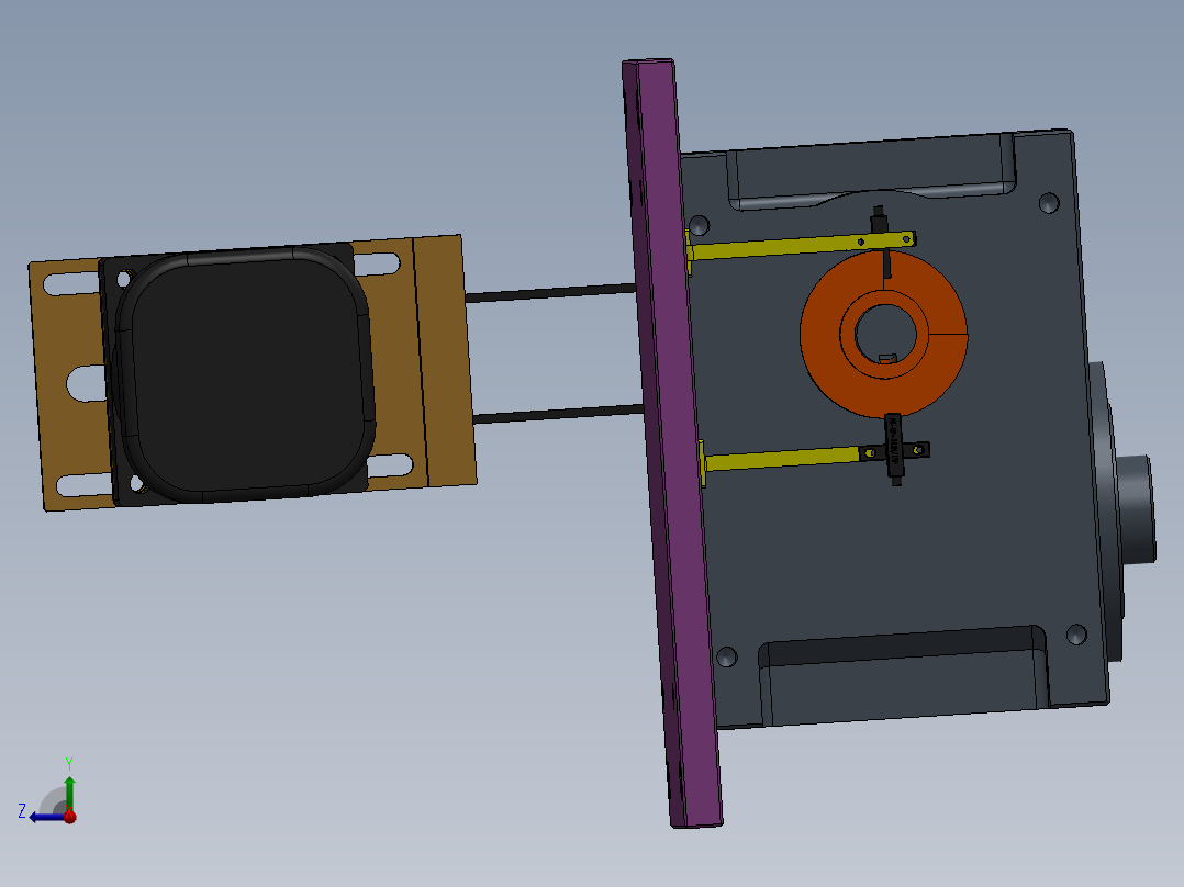 转盘分割器结构图（原创设计）3D模型右视图
