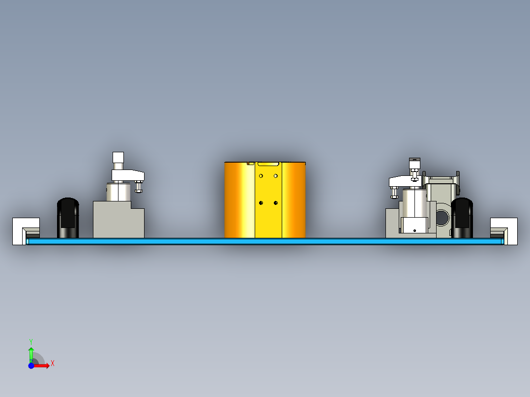 一种简易夹具前视图