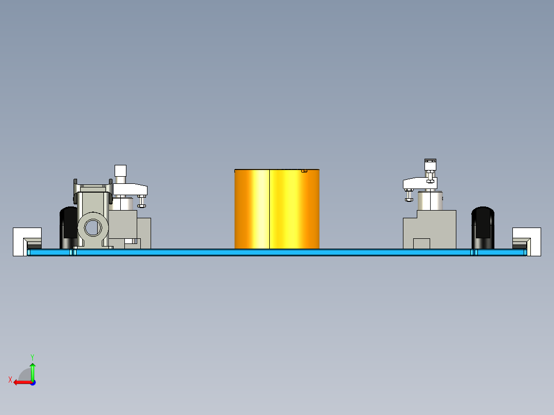 一种简易夹具后视图