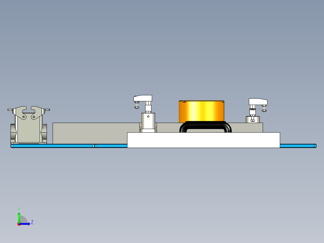 一种简易夹具左视图