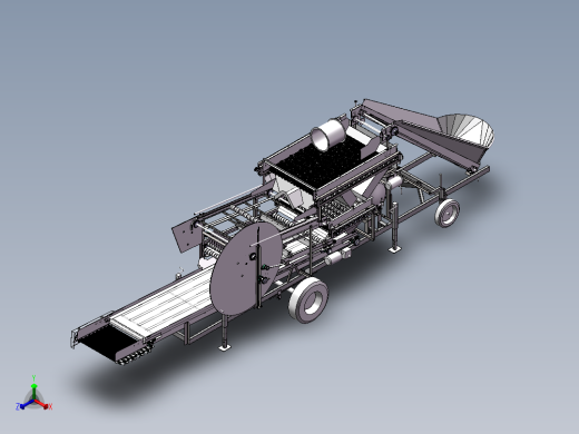 种薯切块机3D正等轴测缩略图