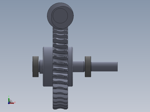 2_solidworks蜗轮蜗杆前视缩略图