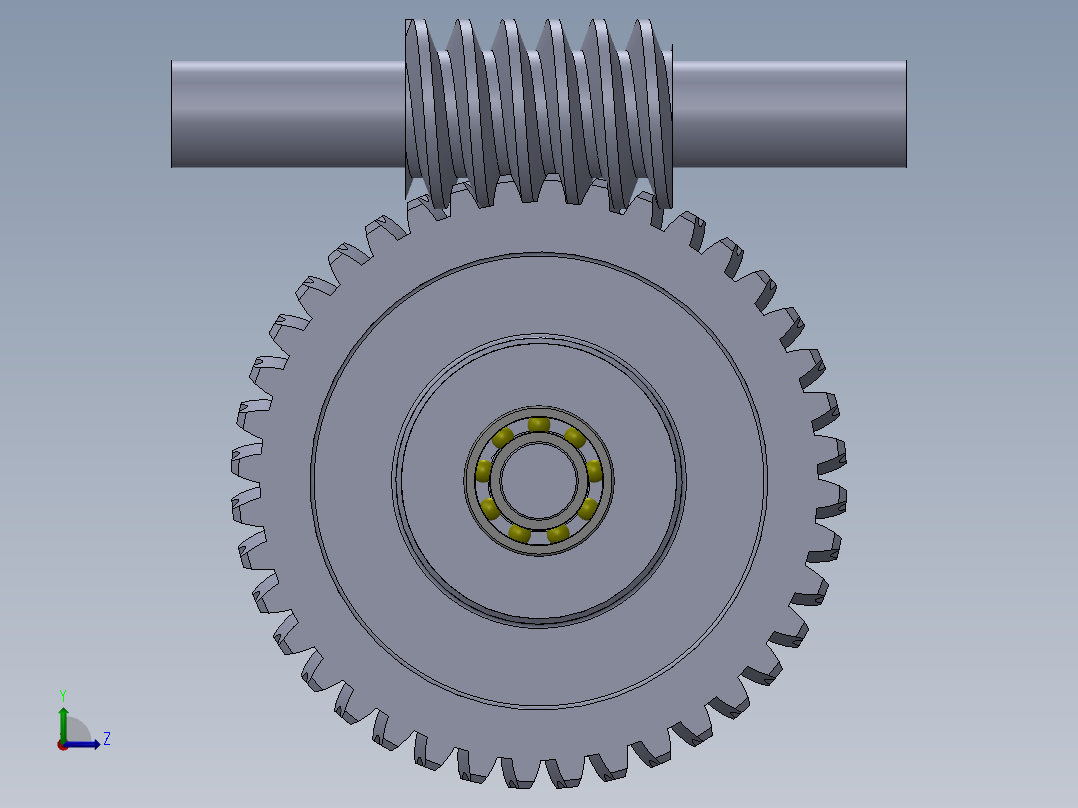 2_solidworks蜗轮蜗杆左视图