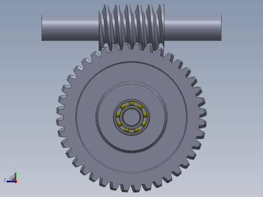 2_solidworks蜗轮蜗杆右视缩略图