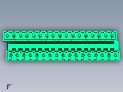DEGSON 2EDG 系列 5.0mm 可插拔接线端子组-2EDGVTC-5.0-34P-14-00AH俯视缩略图