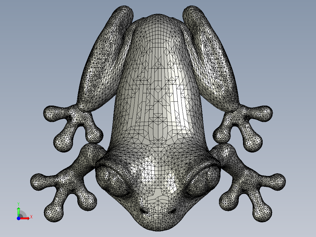 MD2混合青蛙sw stl前视图
