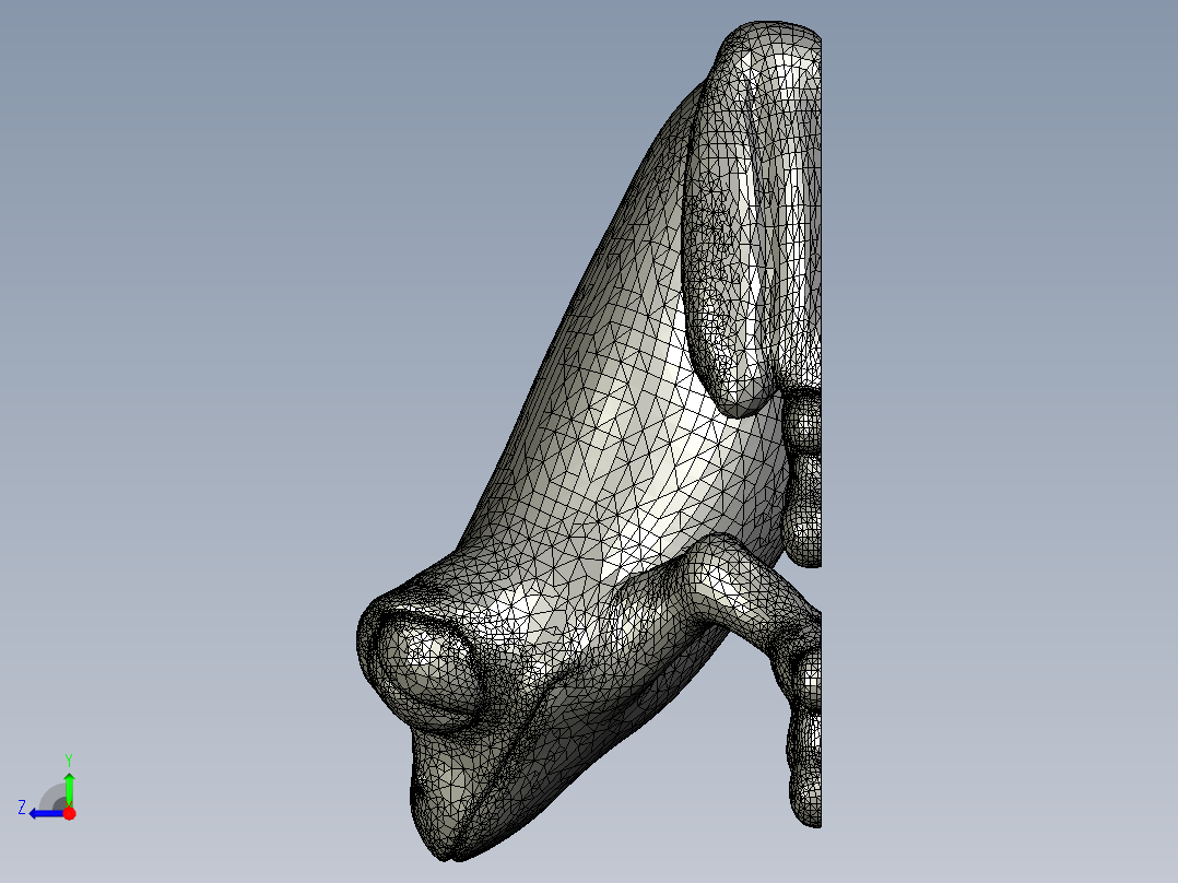 MD2混合青蛙sw stl右视图