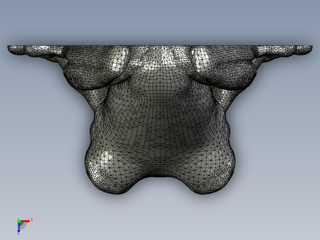 MD2混合青蛙sw stl俯视图