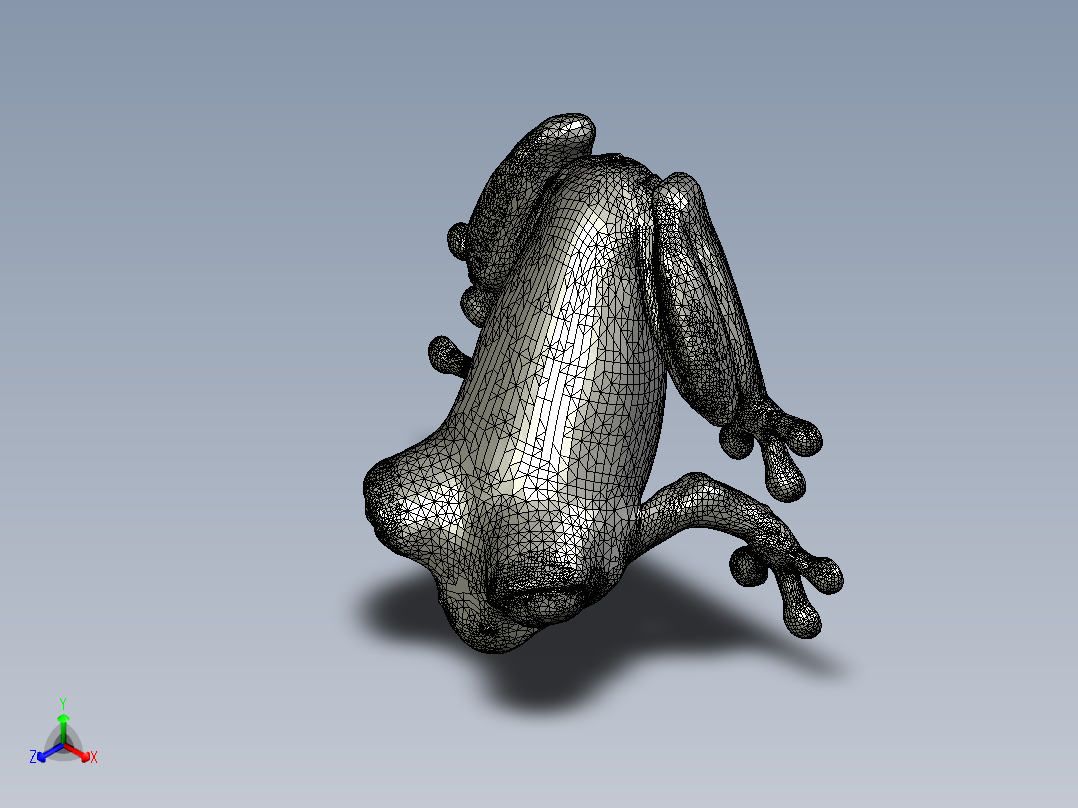 MD2混合青蛙sw stl正等轴测图