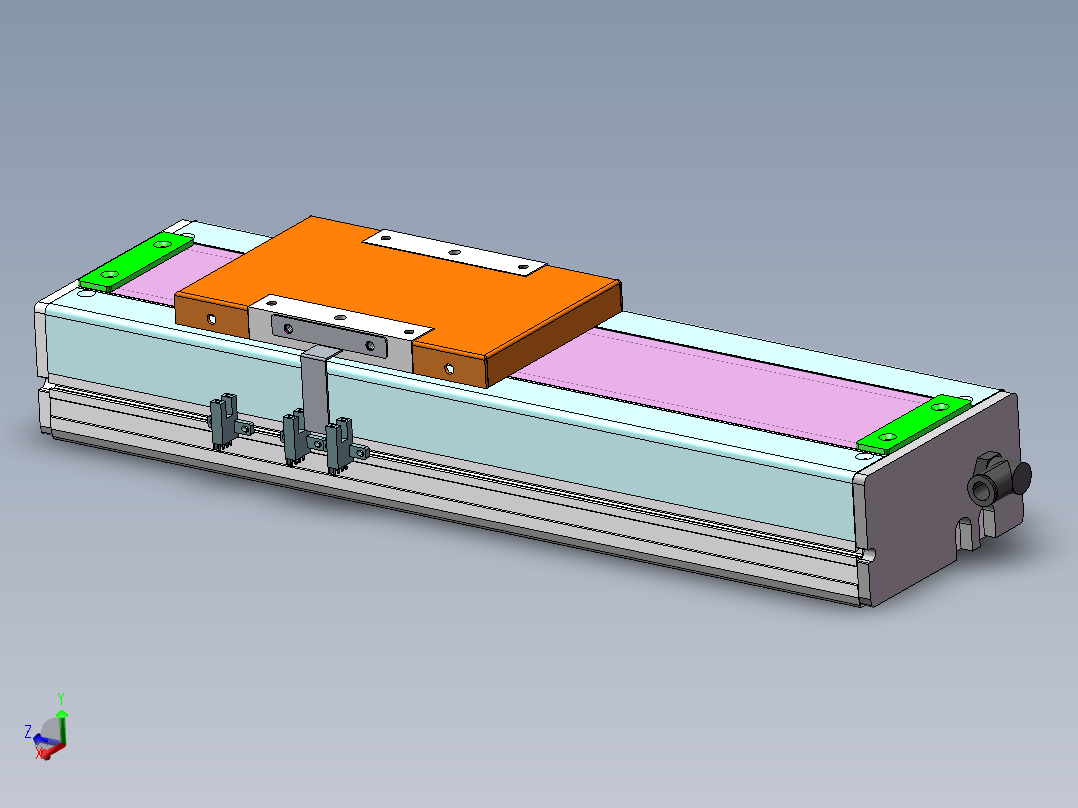 MCH丝杆全封闭MCH14-M-400WB主视图