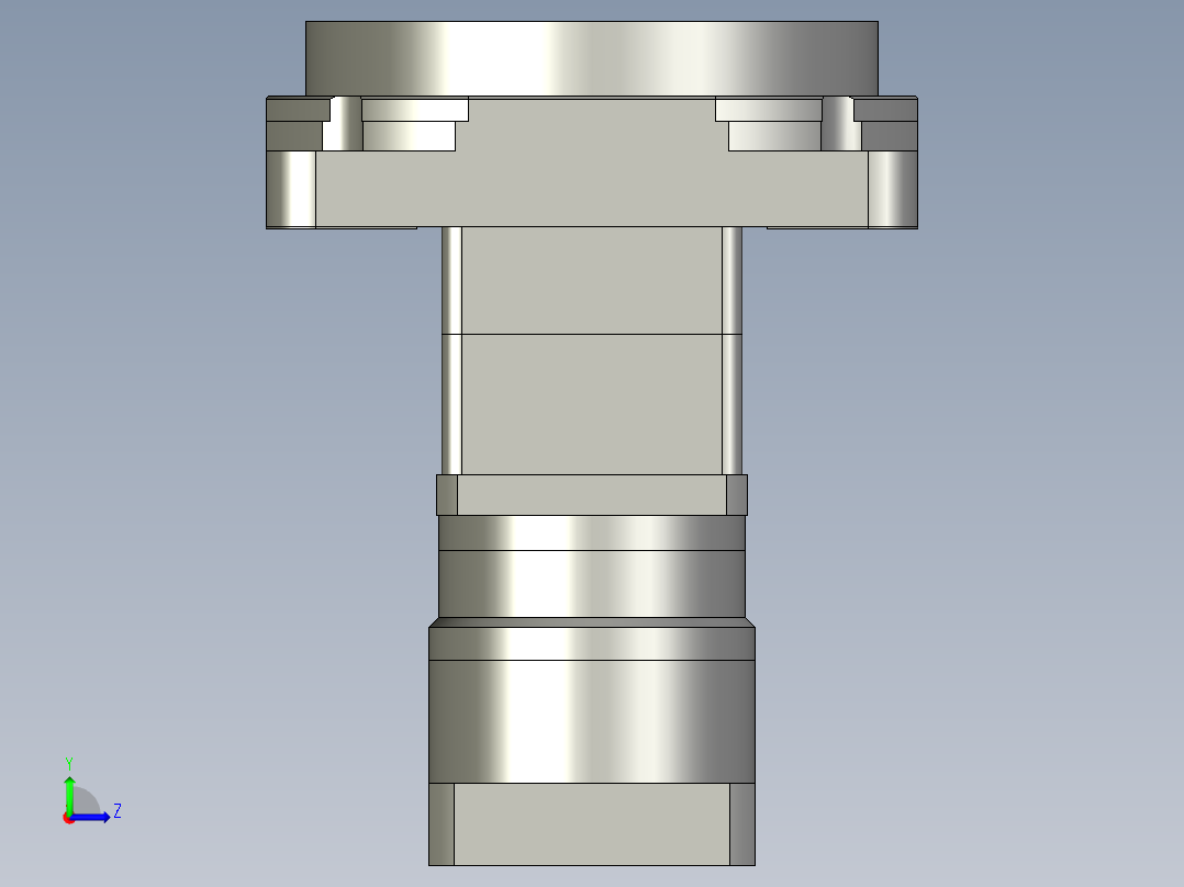 中空旋转平台KFN130-L2-50-NM5(65)左视图