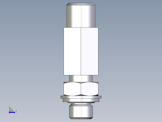卡套式工业通用硬管接头EO_Adjustable_locknut_run_tee_LEE06LROMDCF左视缩略图