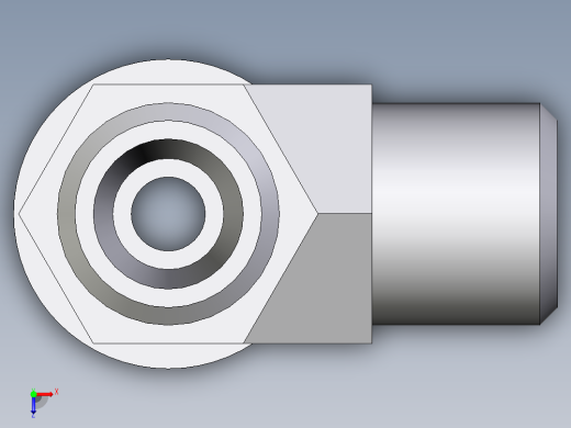 卡套式工业通用硬管接头EO_Adjustable_locknut_run_tee_LEE06LROMDCF俯视缩略图