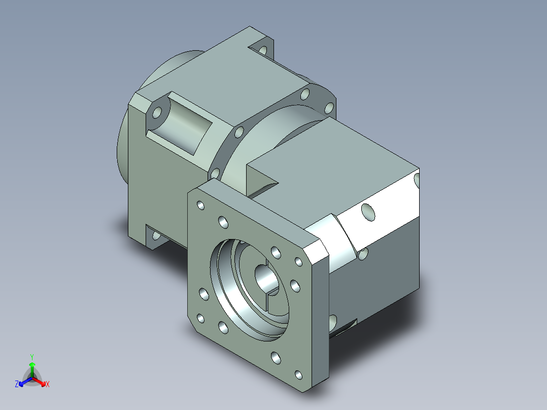 直齿孔ZPLX180-L2 35-114.3-200-M12.stp正等轴测图