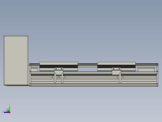 直线模组LHB17-L40-S200-RU设计图纸右视缩略图