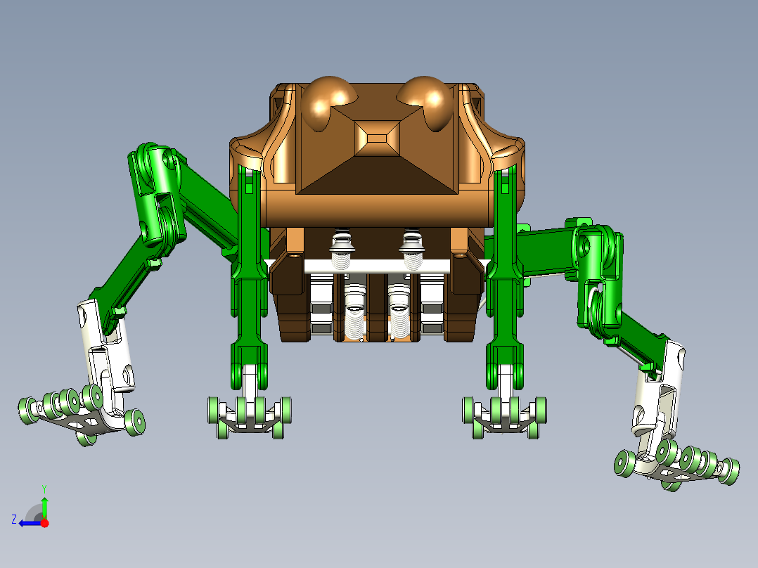 仿生青蛙模型设计资料右视图