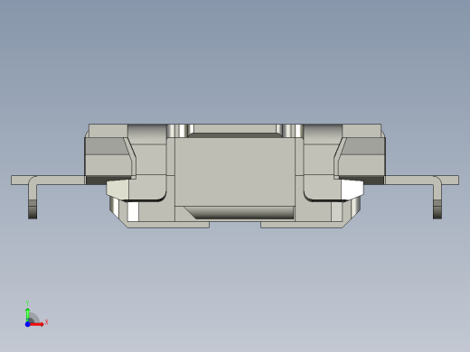 13.5㎜ x 2.9㎜侧面操纵半深入　SMD轻触开关前视缩略图