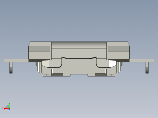 13.5㎜ x 2.9㎜侧面操纵半深入　SMD轻触开关后视缩略图