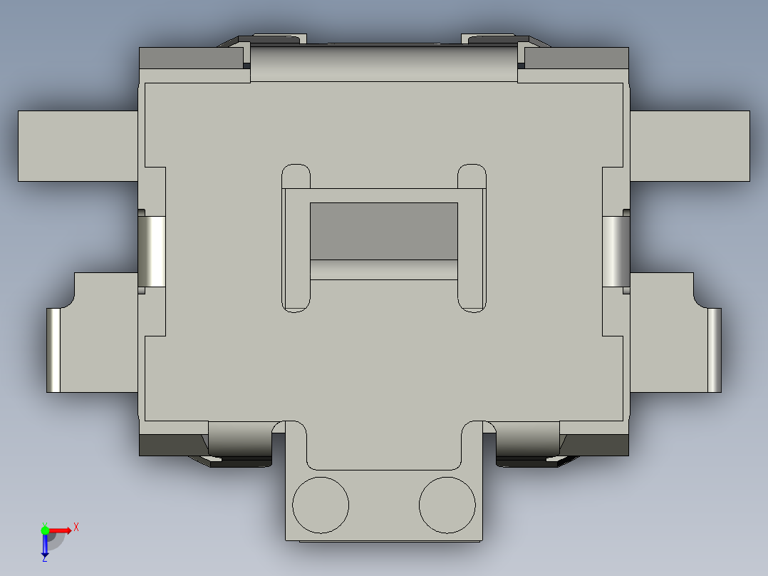 13.5㎜ x 2.9㎜侧面操纵半深入　SMD轻触开关俯视图