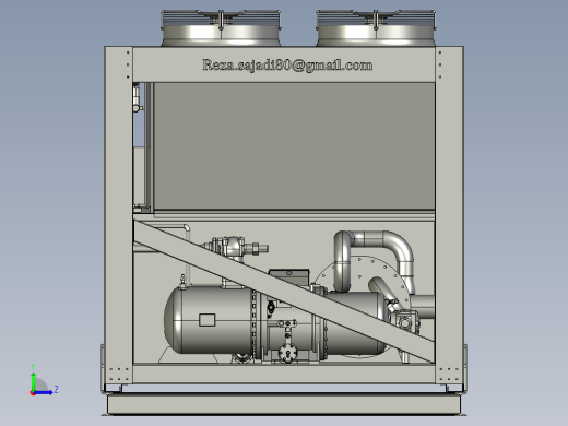 空冷螺旋冷却机左视缩略图