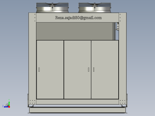 空冷螺旋冷却机右视缩略图