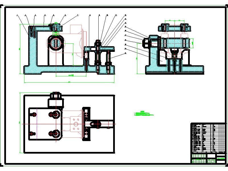 2G021--液压缸头钻孔夹具设计