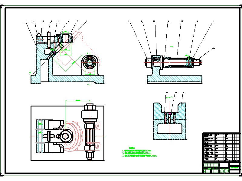 2G021--液压缸头钻孔夹具设计