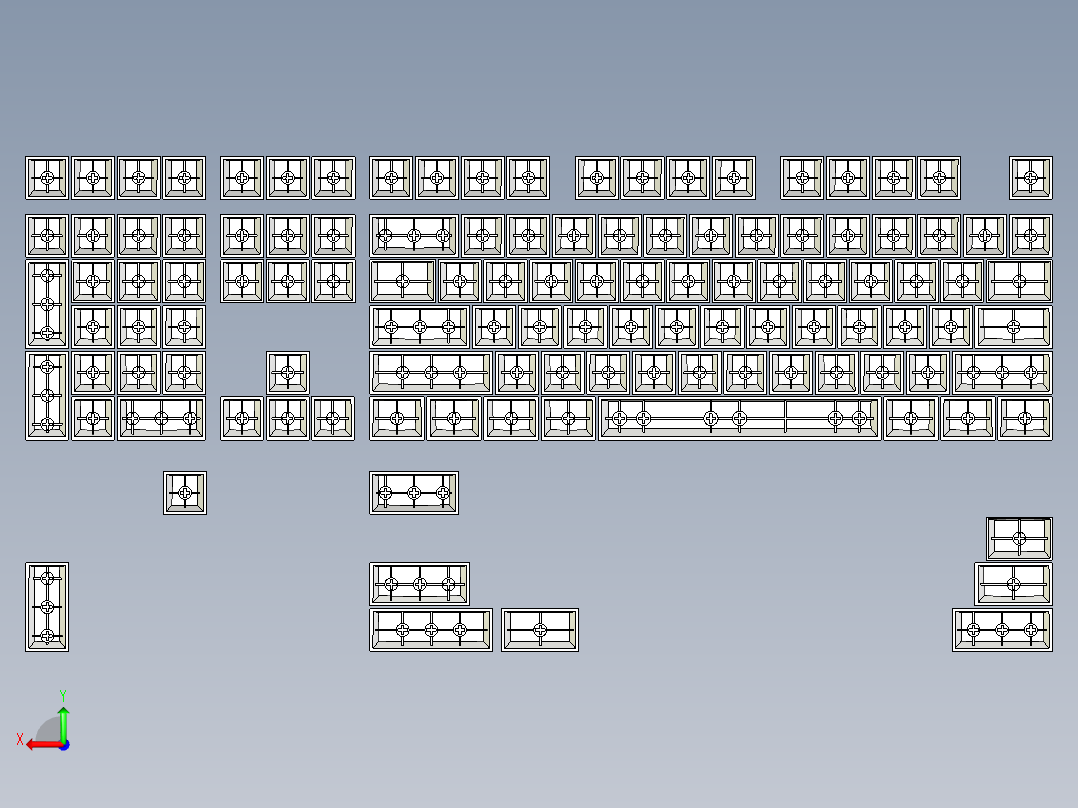 ANSI机械键盘左视图