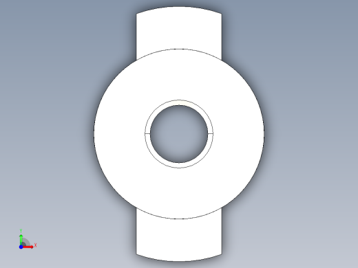 定位配件2311(B)-3D多系列多零件图纸模型前视缩略图