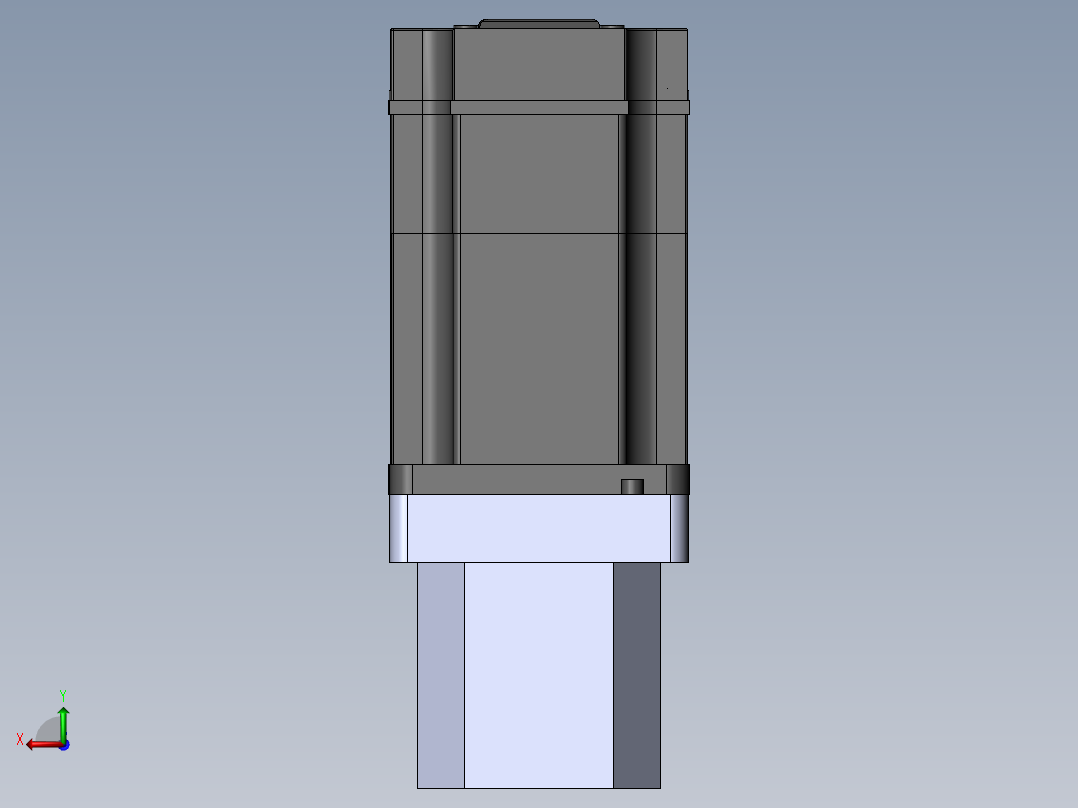 64-TB-(750w电机+联轴器+64马达法兰盘+64TB马达座)后视图