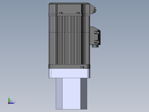 64-TB-(750w电机+联轴器+64马达法兰盘+64TB马达座)左视缩略图