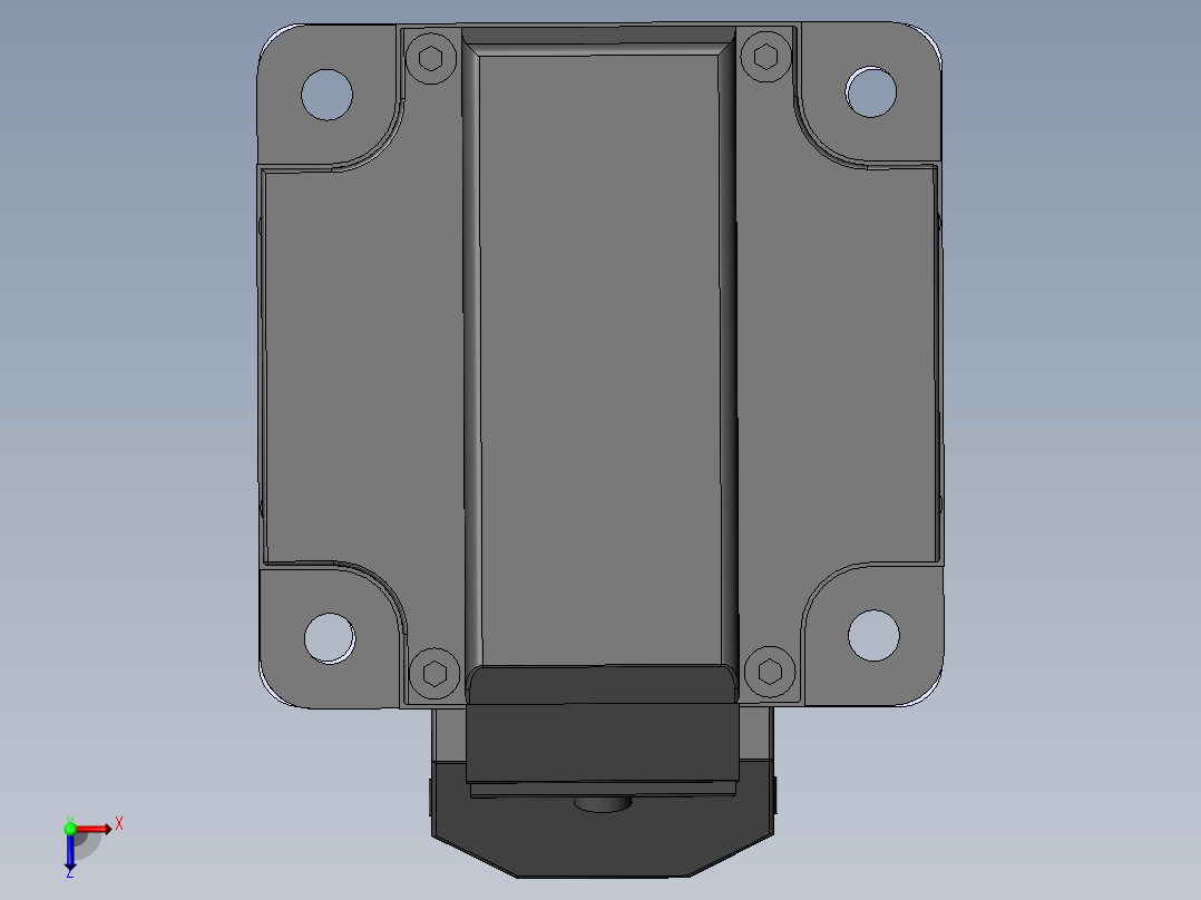 64-TB-(750w电机+联轴器+64马达法兰盘+64TB马达座)俯视图