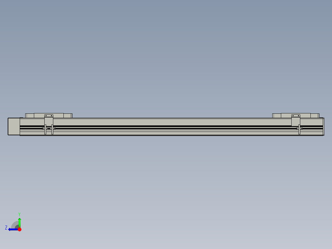 直线模组LHC14-S950-R设计图纸右视图