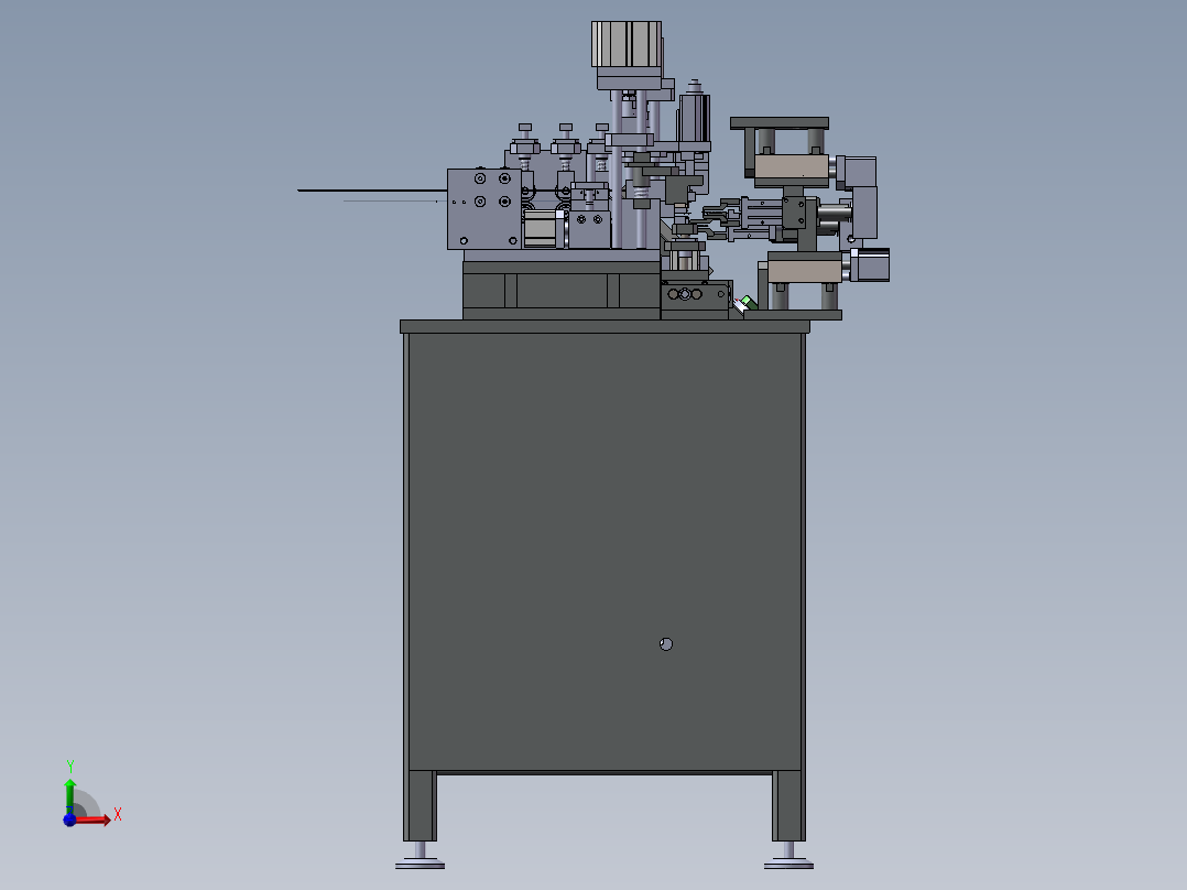 手工链扣链机前视图