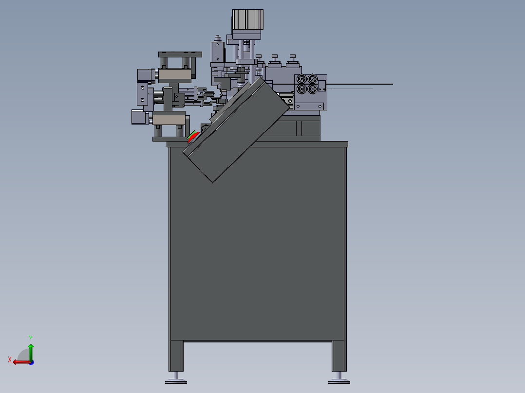 手工链扣链机后视图