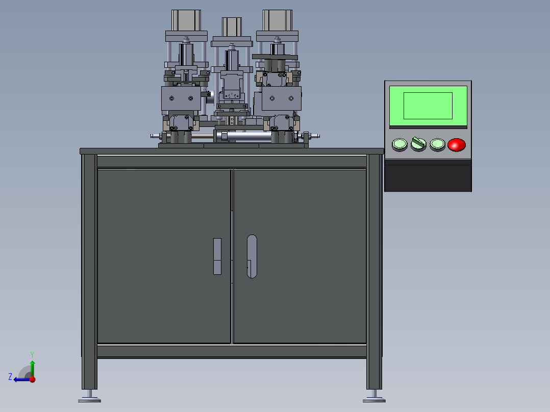 手工链扣链机右视图