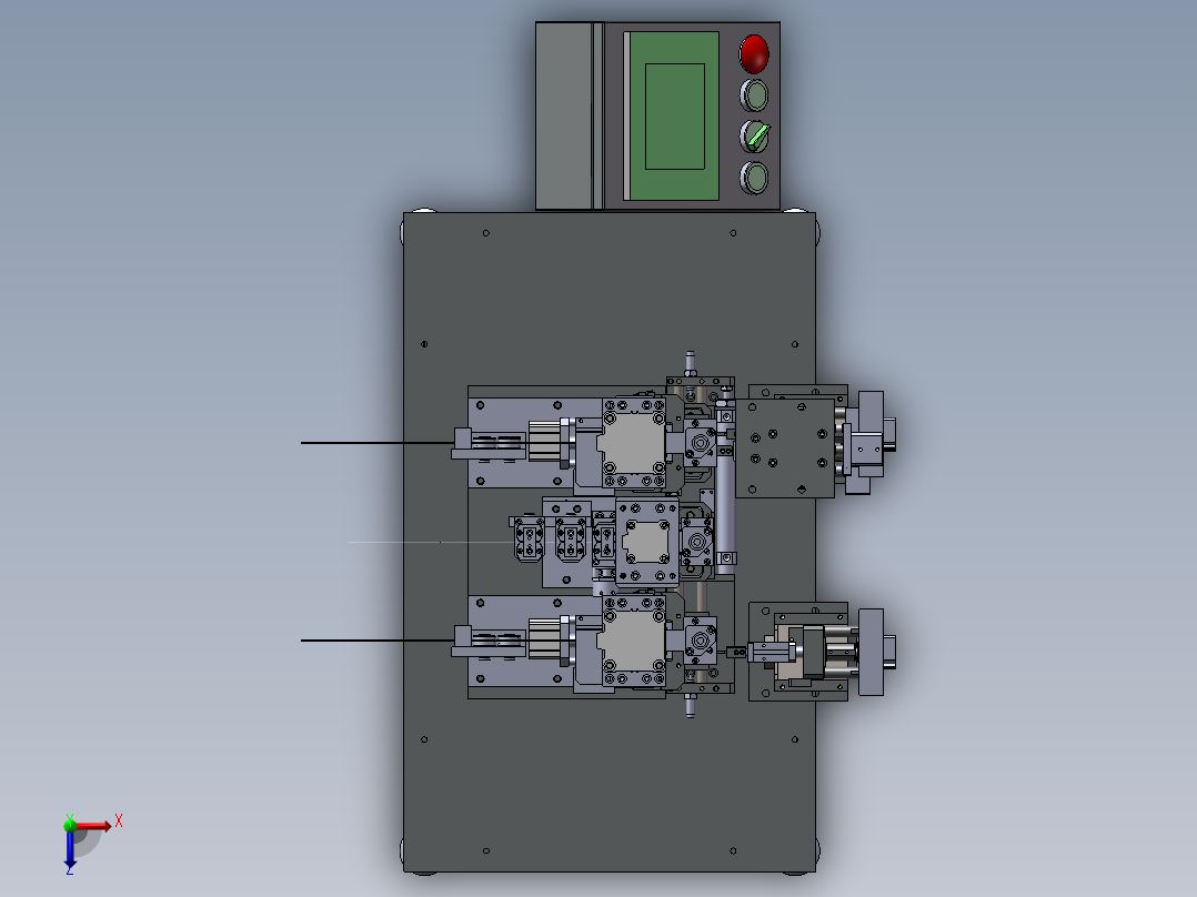 手工链扣链机俯视图