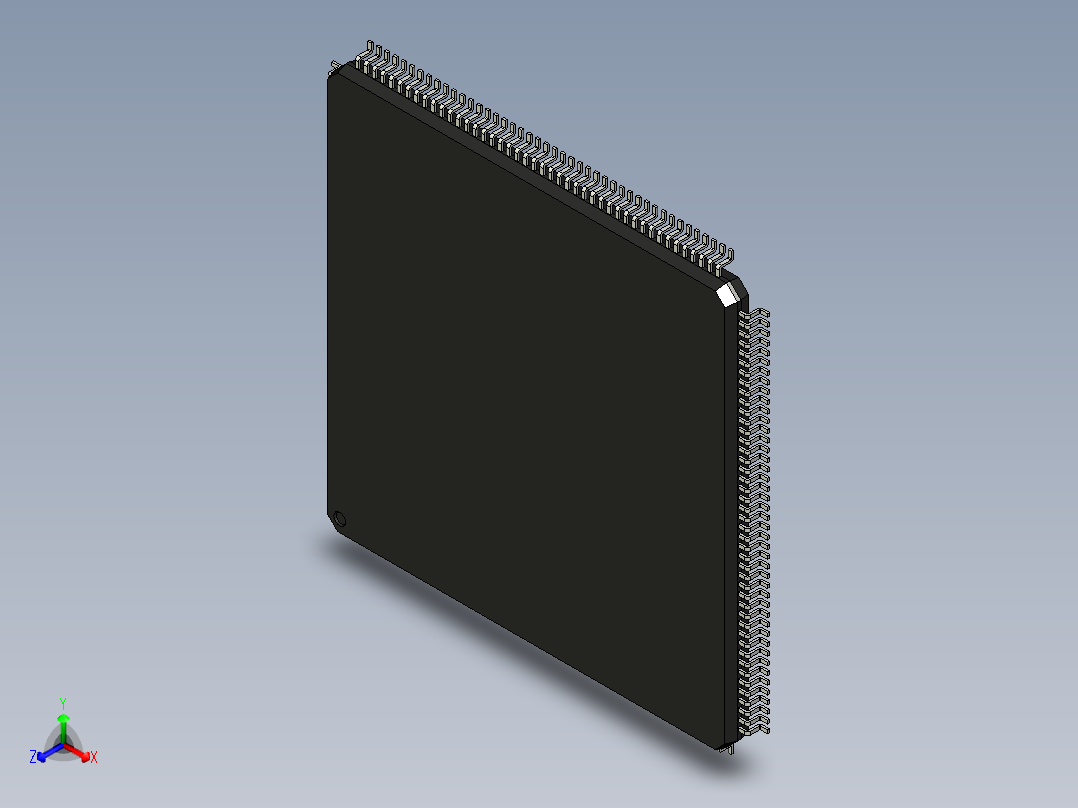 元器件3D封装LQFP176_FPT-176P-M0288主视图