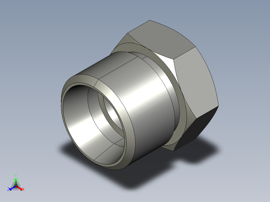 卡套式工业通用硬管接头10_pnu-s主视图