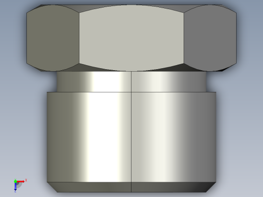卡套式工业通用硬管接头10_pnu-s俯视缩略图