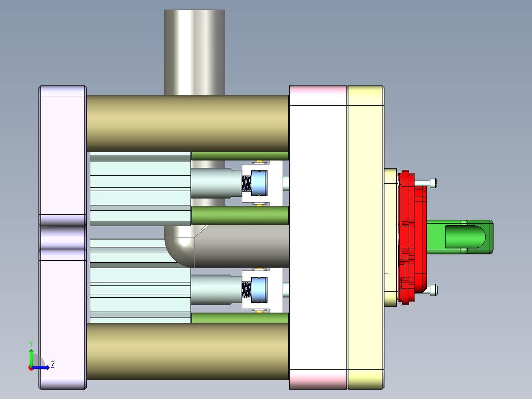 R4-笔记本CNC工装夹具三维模型CNC6-0906左视图
