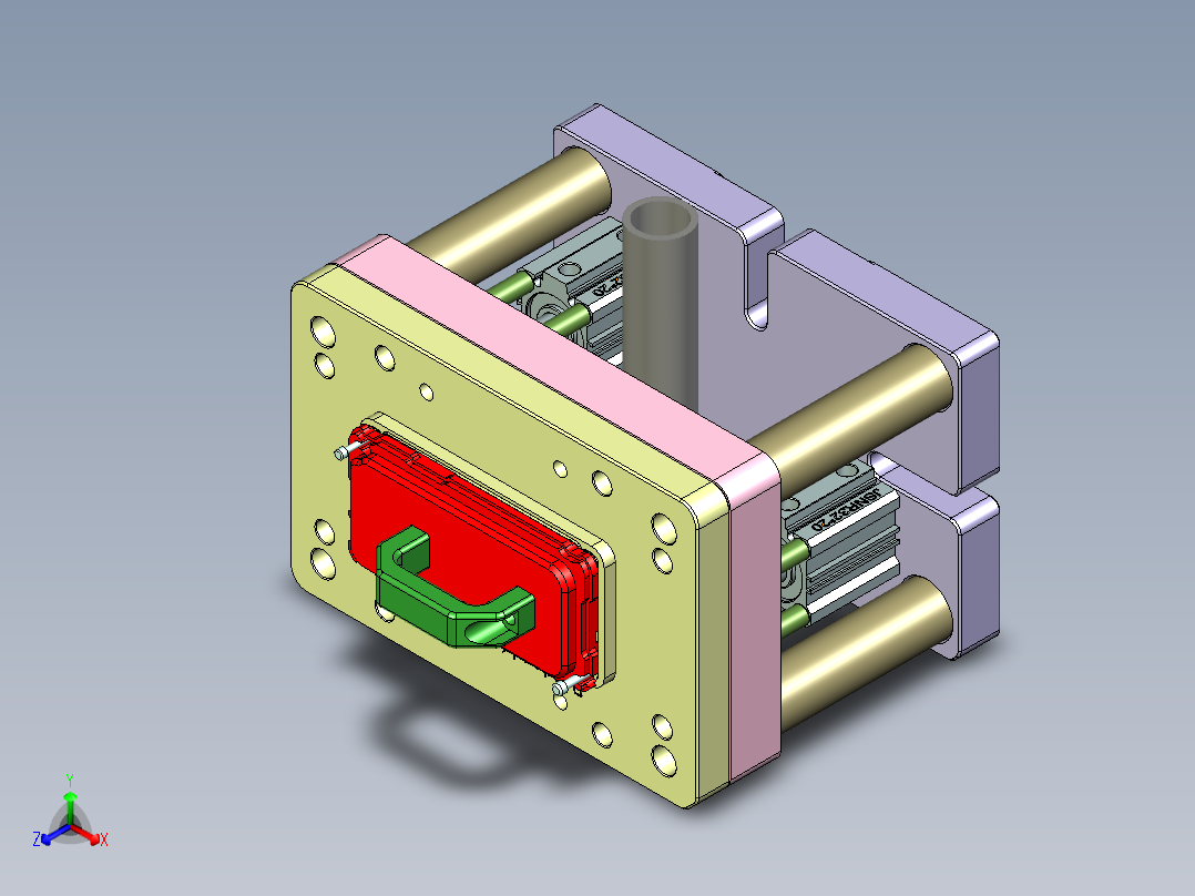 R4-笔记本CNC工装夹具三维模型CNC6-0906正等轴测图