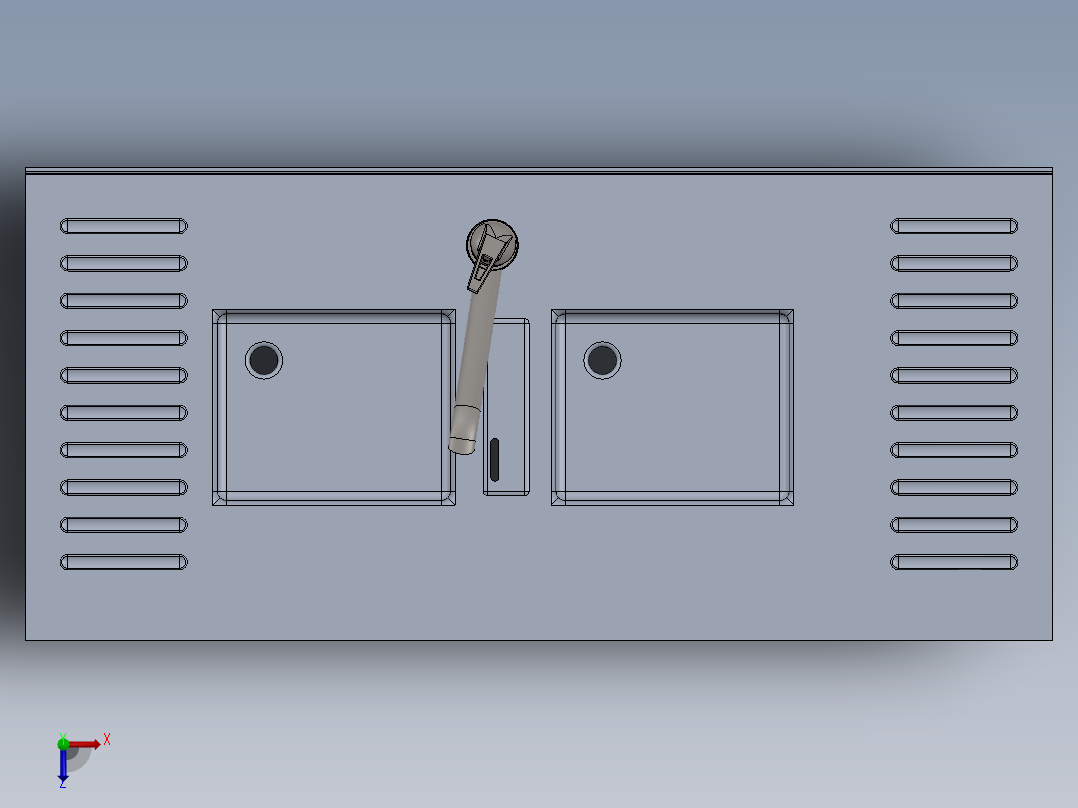 水槽、不锈钢水槽(145)俯视图