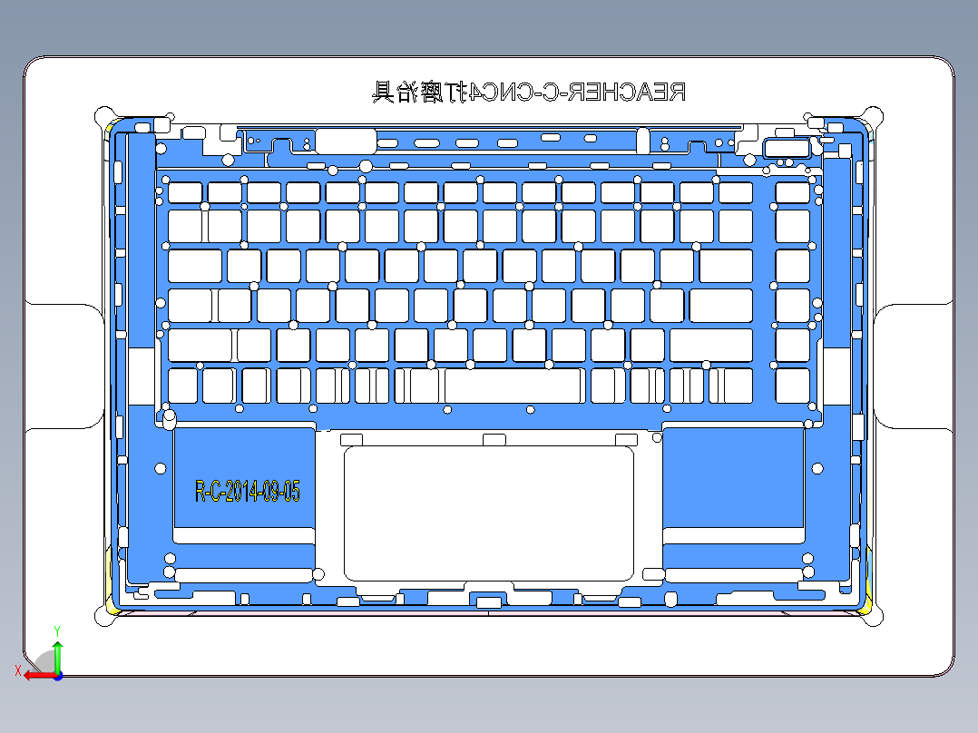 REACHER笔记本CNC工装夹具三维模型CNC4-DAMOZHIJU后视图