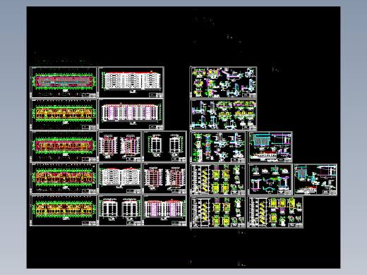 六层加跃层住宅楼施工图