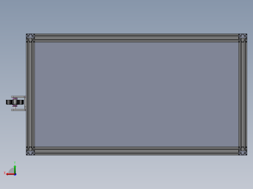 工件定位小型流水线sw18后视缩略图