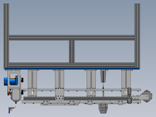 工件定位小型流水线sw18俯视缩略图